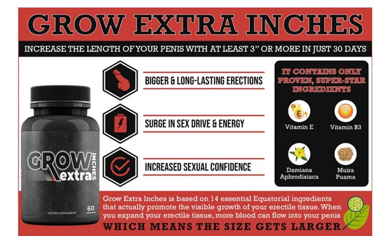 Grow Extra Inches Ingredients Clinically Tested