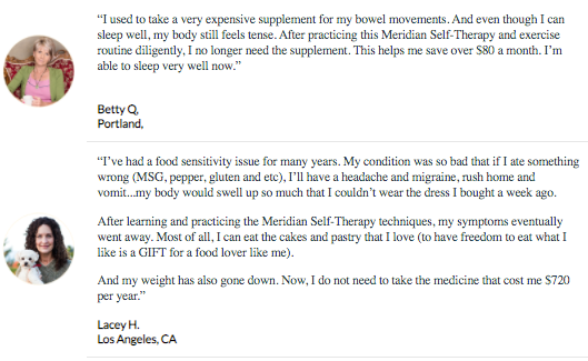 Meridian Health Protocol testimonials