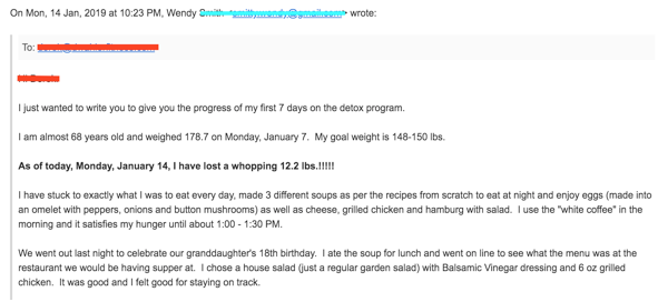 14 Day Rapid Soup Diet Testimonials