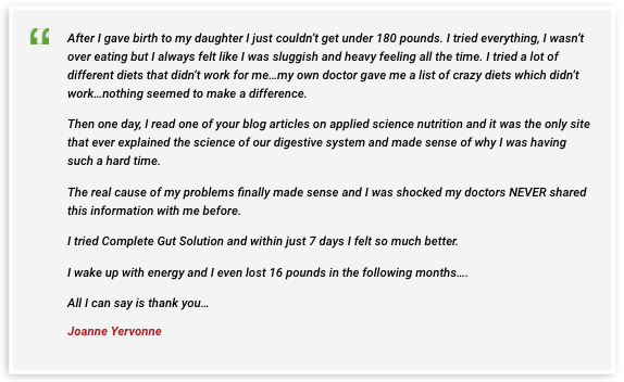 Total Gut Solution Testimonials