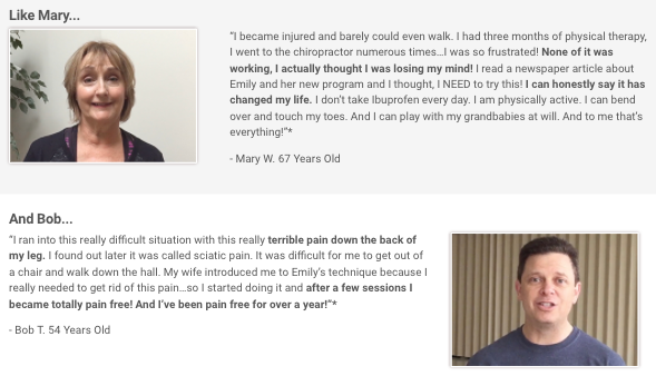 Erase My Back Pain Testimonials