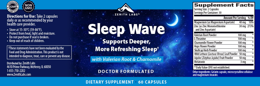 Zenith Labs Sleep Wave Ingredients